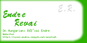 endre revai business card